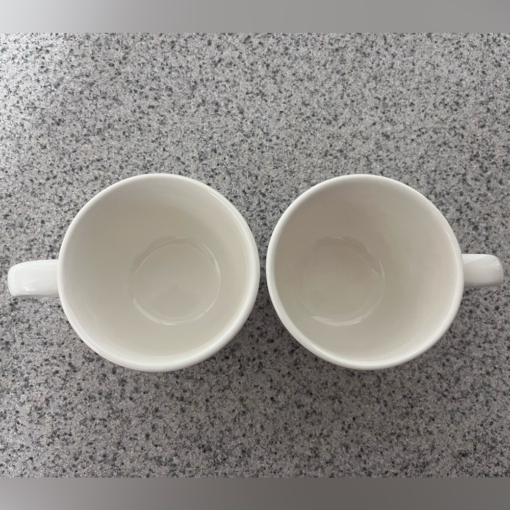 Pfaltzgraff Acadia Pattern White Cup and Saucer Sets - Picture 11 of 16